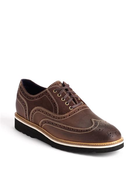 Cole Haan Air Morris Wing Oxfords in Brown for Men (dark brown) | Lyst