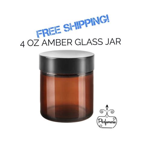 Amber Glass Jar - Etsy