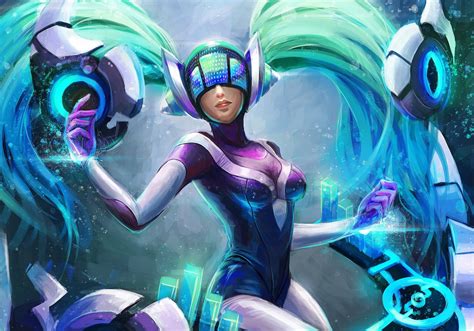 League of Legends, 1080P, sona, fan art, Maven of the Strings, dj sona HD Wallpaper