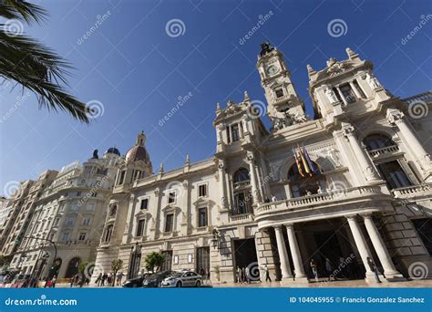 City Hall of the Spanish City of Valencia Editorial Image - Image of ...