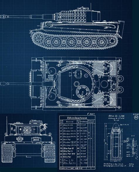 Tiger 1 Tank Blueprints