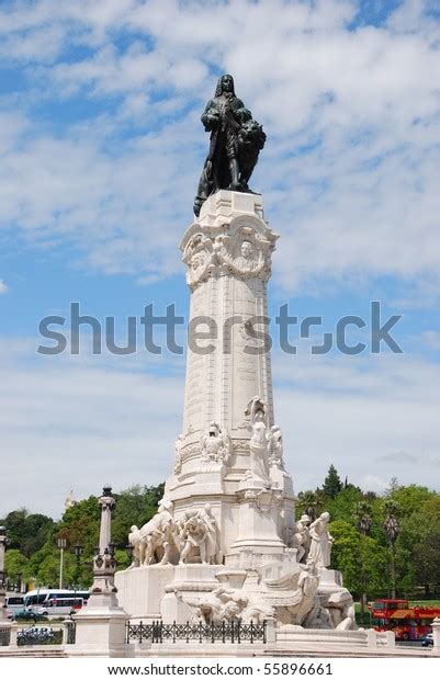 Famous Marques Do Pombal Statue Square Stock Photo 55896661 | Shutterstock