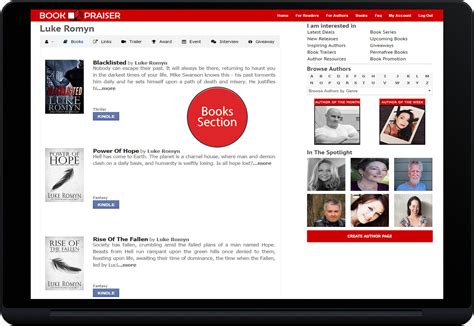 Create Author Page - Author Directory - Bookpraiser