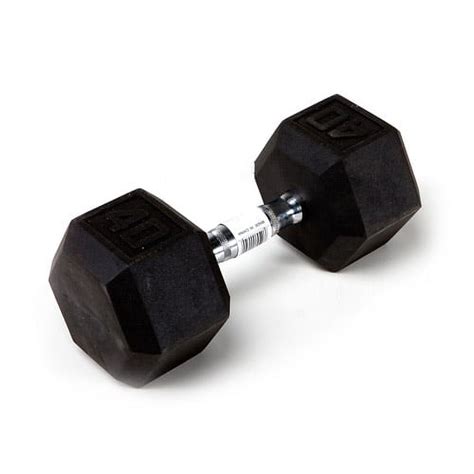 Marcy 40 lb EcoWeight Rubber Hex Dumbbell: IBRH-040 - Sold Individually - Walmart.com