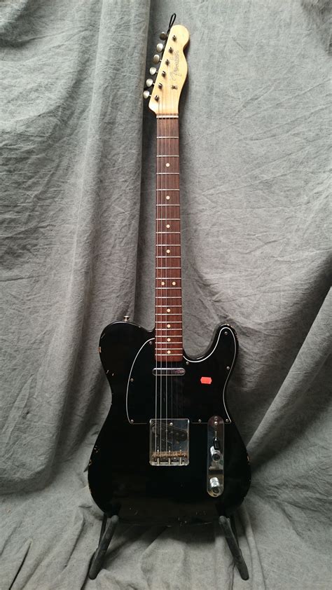 Fender Telecaster Custom Shop 63 2001 Black Guitar For Sale Twang