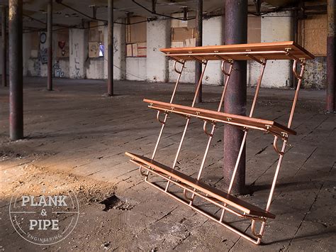 Large Copper Pipe Shelving Unit - 3 Tier Large – Plank & Pipe