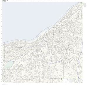 Amazon.com - ZIP Code Wall Map of Cleveland, OH ZIP Code Map Laminated - Prints