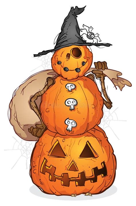 Halloween Pumpkin Scarecrow Stock Vector - Illustration of nightmare ...