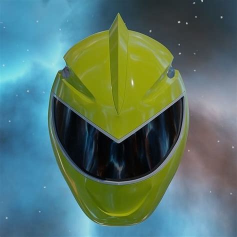 Dino Thunder Yellow Ranger Helmet 3D model 3D printable | CGTrader