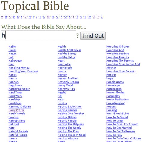 Topics « OpenBible.info Blog