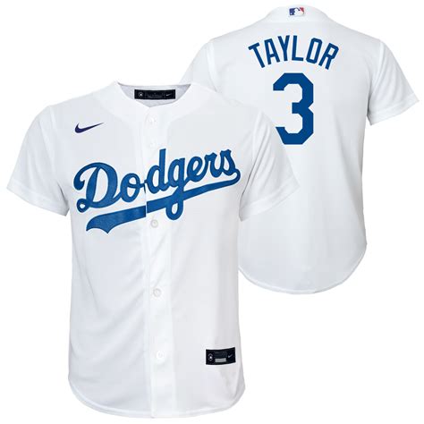 Chris Taylor Jersey - LA Dodgers Replica Adult Home Jersey