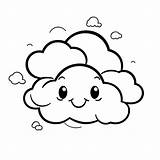 Clouds Coloring Page PNG Transparent Images Free Download  Vector sketch template