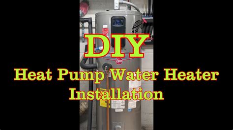 DIY Heat Pump Water Heater Installation - YouTube