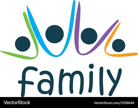 Family logo Royalty Free Vector Image - VectorStock