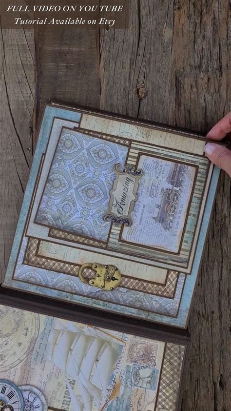 Mini album tutorial scrapbook tutorial around the world pdf video ...