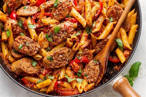 Sausage Pasta Skillet Recipe — Eatwell101