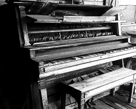 Antique Player Piano Black & White Free Stock Photo - Public Domain ...