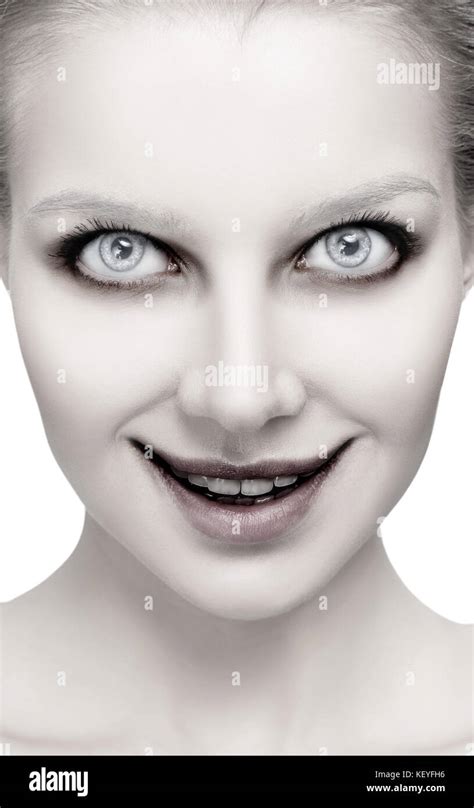 Scary woman halloween face hi-res stock photography and images - Alamy