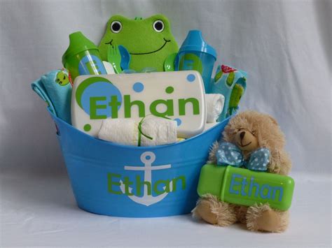 Unavailable Listing on Etsy | Baby boy gift baskets, Personalized baby boy gifts, Baby shower crafts