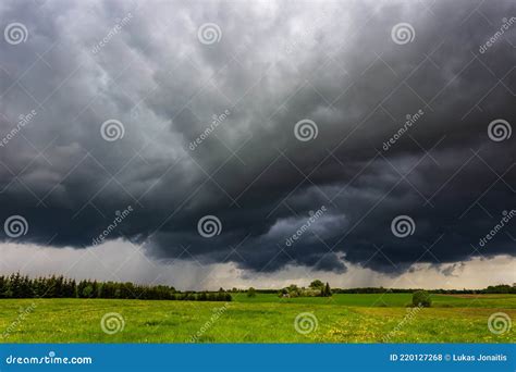 Severe Thunderstorm Clouds, Landscape with Storm Clouds Stock Photo ...