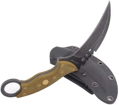 MASALONG Tiger Claw Fixed Blade Outdoor Survival Claw Tactical Knife