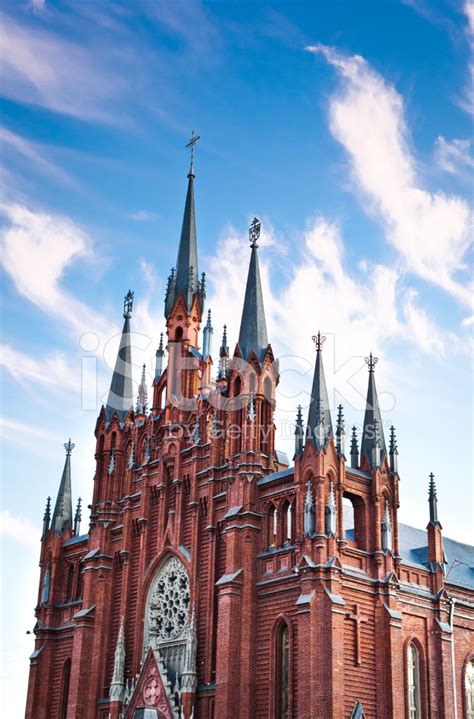 Moscow Immaculate Conception Catholic Cathedral Stock Photo | Royalty ...