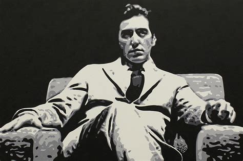 Al Pacino The Godfather Painting by Geo Thomson - Fine Art America