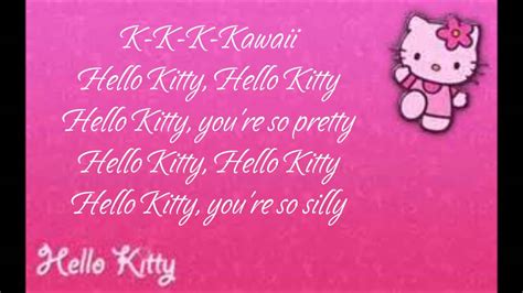 Avril Lavigne Hello Kitty Lyrics - YouTube