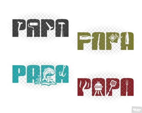 Papa SVG in SVG/DXF/EPS/JPG/PNG • OhMyCuttables