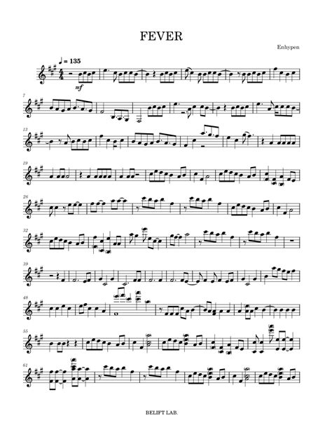 FEVER – ENHYPEN Sheet music for Violin (Solo) | Download and print in ...