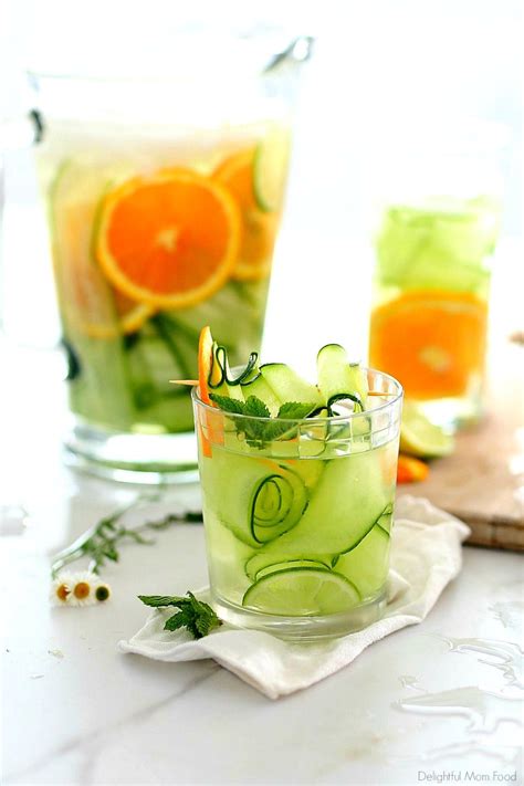 Cucumber Water Recipe with Orange, Lime, and Mint - DMF