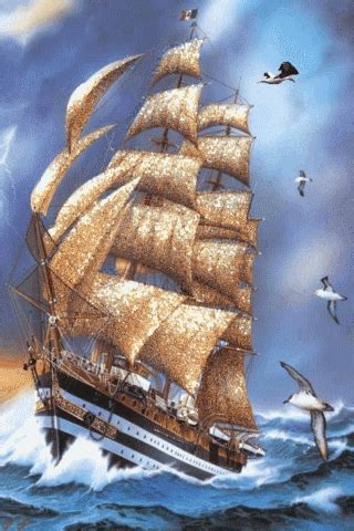 Free Graphics and Animated Gifs Gif Images | Segelboot malerei, Schiff, Großsegler