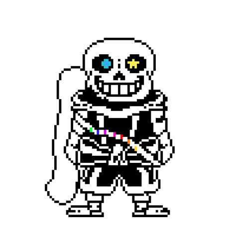 Pixilart - custom ink sans sprite by Cheesrandomart