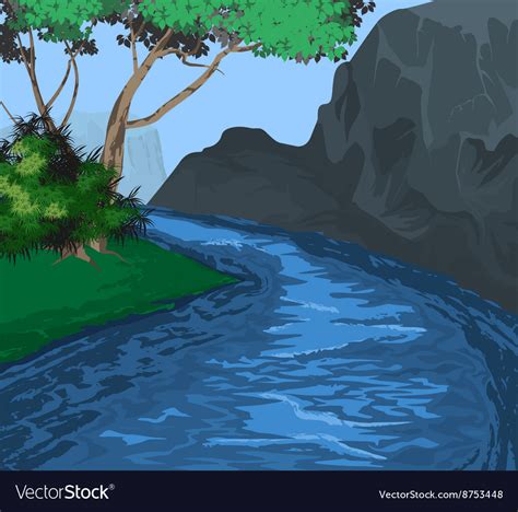 River Royalty Free Vector Image - VectorStock