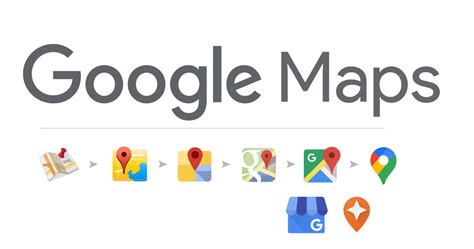 Evolution des logo Google Maps