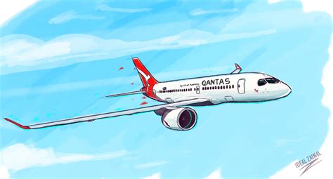 Qantas A220. by IDE4LZ on DeviantArt