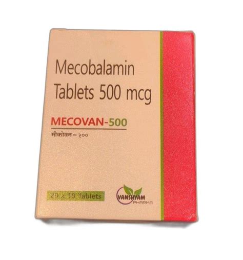 500mcg Mecobalamin Tablets at Rs 150/box | Methylcobalamin Tablets in ...