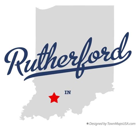 Map of Rutherford, IN, Indiana