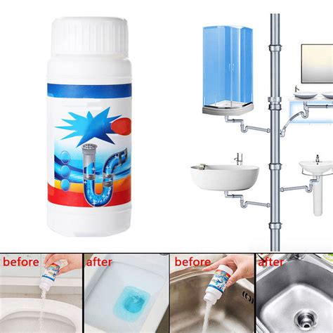 New 110g Powerful Sink & Drain Tube Cleaner Powder Unblocker Kitchen Toilet Bathroom – Chile Shop