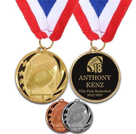 Football Medals Football Trophies Engraved Medal Trophy Little League ...