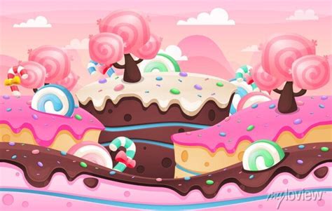 Candy land game background posters for the wall • posters sprite ...