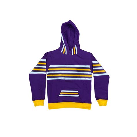 Kids Mardi Gras Purple Hoodie With Regal Stripes - Mardi Gras Apparel