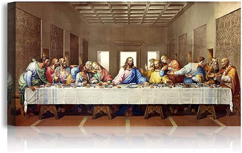 Amazon.com: A&T ARTWORK The Last Supper by Leonardo Da Vinci The World Classic Art Reproductions ...