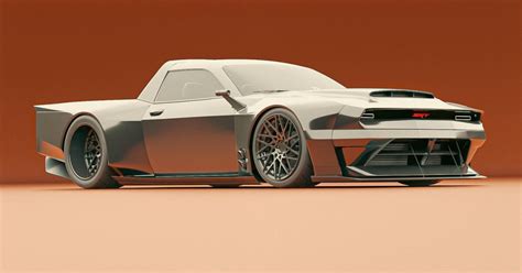 2025 Dodge Challenger Demon SRT ute rendering