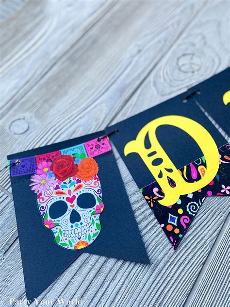 Day of the Dead/ Dia De Los Muertos Banner Sugar Skull | Etsy