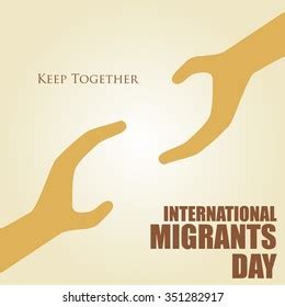 International Migrants Day Poster Quotes Vector Stock Vector (Royalty ...