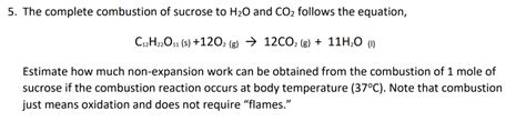 Balanced Equation For The Combustion Of Sucrose - Tessshebaylo