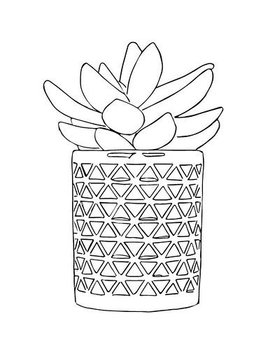 WS1909: Succulent - Line Art | Workshop by Kristy Allen seen… | Flickr