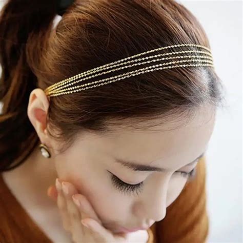 Aliexpress.com : Buy New Trendy Charming Hair Accessories Multi layered Chain Tassels Woman ...