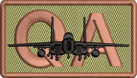 QA - Duty Identifier Patch with F-15